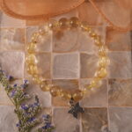 Bracelet styled near floral decor