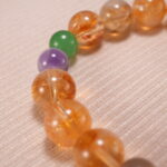 Close-up of colorful gemstones symbolizing wealth and positivity