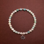 Amazonite Bracelet with Silver Star Charm – Handmade Soothing Jewelry
