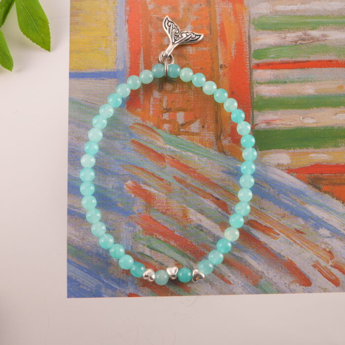 Amazonite Bracelet in a Peaceful Natural Setting – Soothing Charm Jewelry