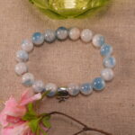 Aquamarine Crystal Bracelet in Soft Natural Light – Serene and Minimal