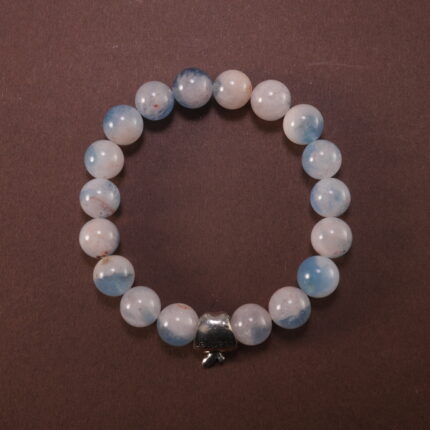 Aquamarine Gemstone Bracelet – Handmade Blue Crystal Jewelry