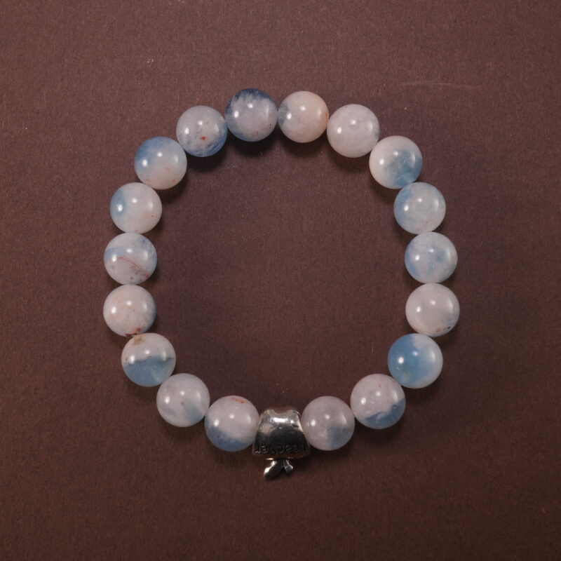Aquamarine Gemstone Bracelet – Handmade Blue Crystal Jewelry