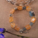 Aquamarine Chalcedony Bracelet in Nature – Gentle Energy Jewelry