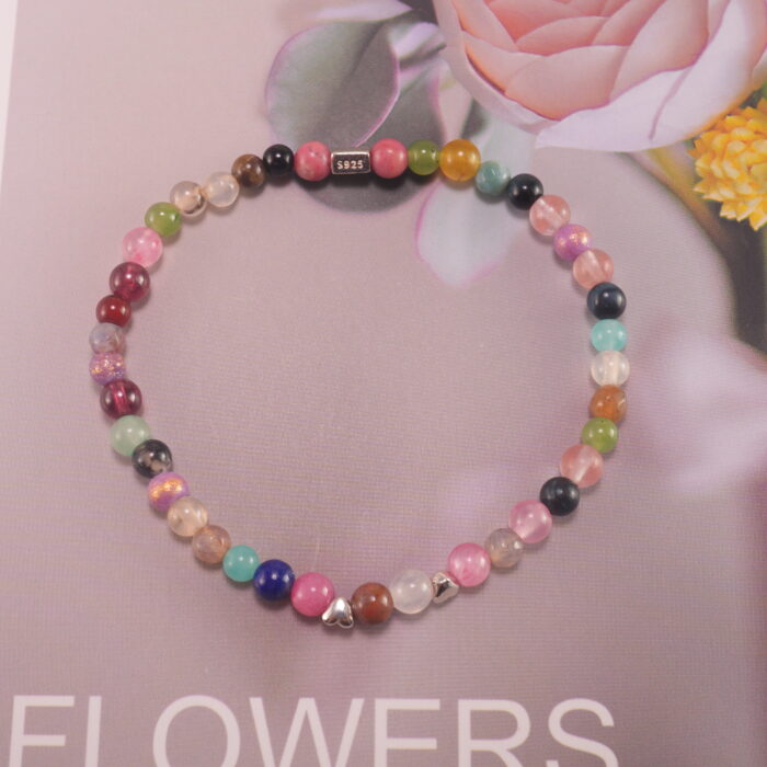 Colorful Gemstone Bracelet in a Natural Light Setting – Boho Crystal Jewelry