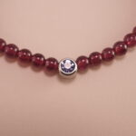 Close-up of Garnet Beads – Handmade Garnet Bracelet Details