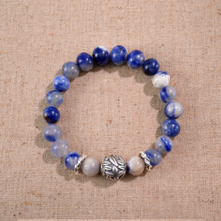 Handmade Kyanite Bracelet with Polished Beads – Gemstone Jewelry