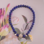 Lapis Lazuli Bracelet Placed in flower Setting