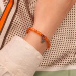 Wearing Agate and Silver Star Charm Bracelet – Elegant and Grounding