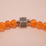 Close-up of Agate Beads and Star Charm – Natural Stone Bracelet Detail
