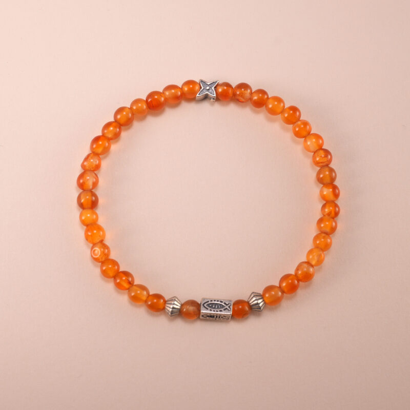 Agate Bracelet with Natural Gemstone Beads – Main Product Image