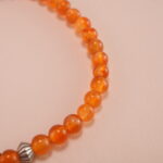 Close-up of Polished Agate Gemstone Beads – Gemstone Bracelet Details