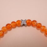 Close-up of Polished Agate Gemstone Beads – Gemstone Bracelet Details