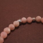 Close-up of Chalcedony Beads and Butterfly Charm – Crystal Charm Bracelet