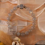 Bracelet placed gently in a calming natural setting