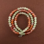 Strawberry Quartz Triple Wrap Bracelet – Beaded Jewelry with S925 Silver