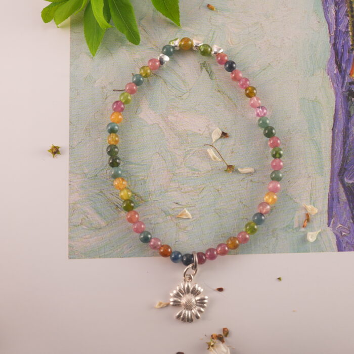 Tourmaline Bracelet in a Bright Natural Setting – Colorful Charm Jewelry