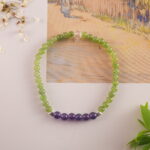 Bracelet laid in a peaceful natural setting to reflect calm energy