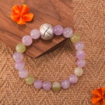 Bracelet placed in a serene natural setting to highlight its healing energy