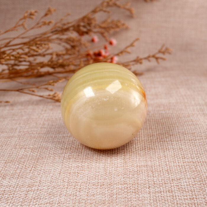 Close-up of natural jade gemstone sphere surface texture