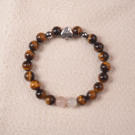 Tiger eye bracelet with natural golden-brown luster, symbolizing strength, protection, and vitality.