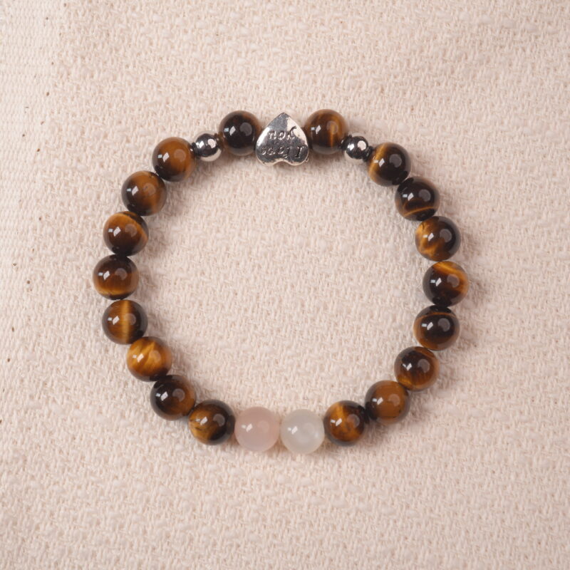 Tiger eye bracelet with natural golden-brown luster, symbolizing strength, protection, and vitality.