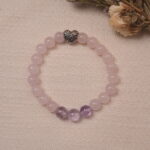 Lifestyle image of Tranquil Love bracelet, styled with delicate accessories, radiating warmth and tranquility.