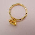 Yellow Citrine Ring – Detail Image