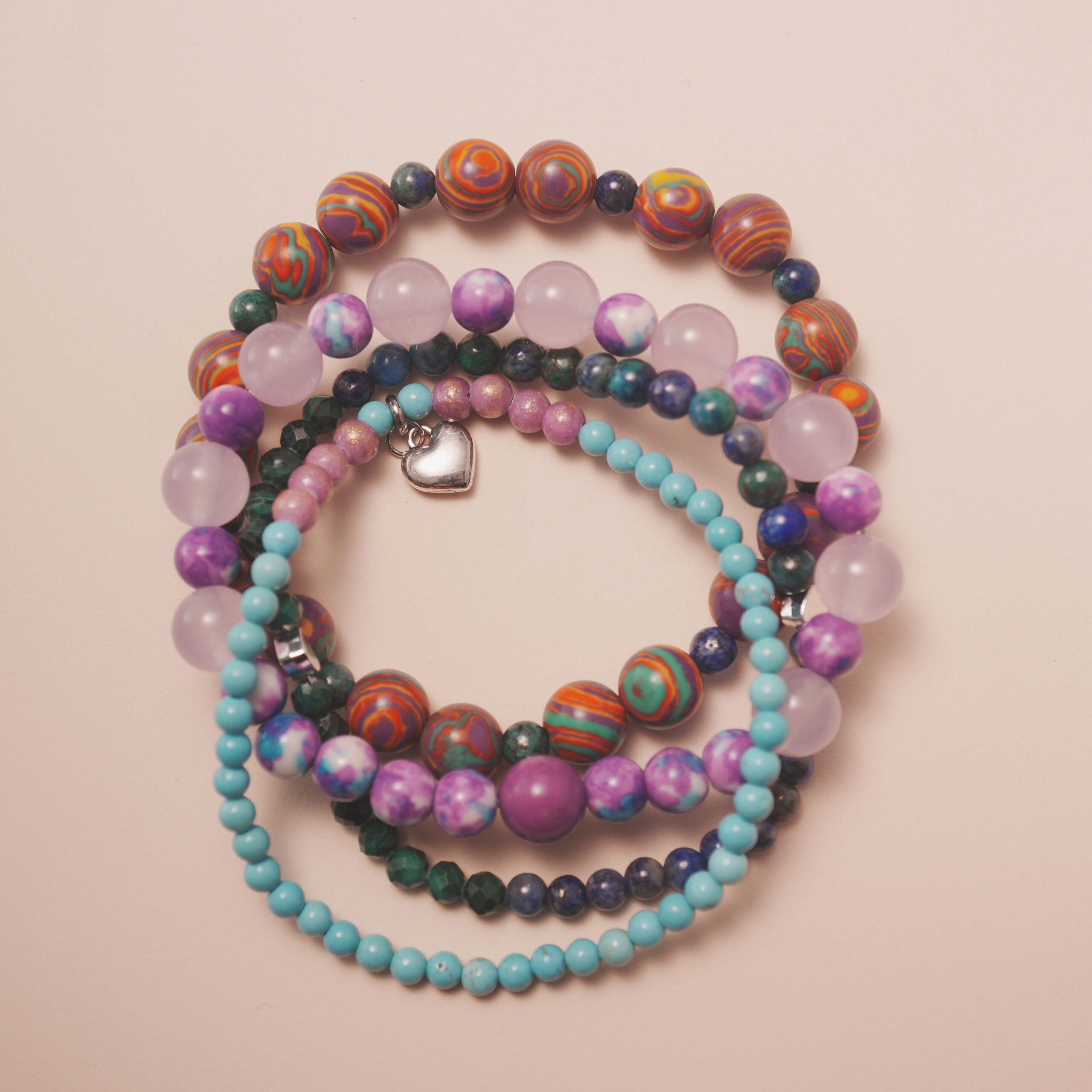 good-luck-crystal-bracelet-stack-main.jpg Good luck crystal bracelet stack designed to attract positive energy and joyful opportunities.